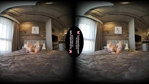 Solo sarışın bebek Mika olduğunu Mastürbasyon tüm gün içinde VR