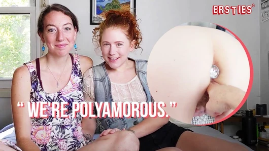 Ersties - Polyamorous Sevgililer Rue & Aisling Seksi Lezbiyen Eğlencenin Tadını Çıkarın