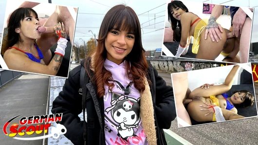 ALMAN izci - Petite Latin Michy Perez Pick Up iş görüşmesi Büyük penis Anal konuşmak